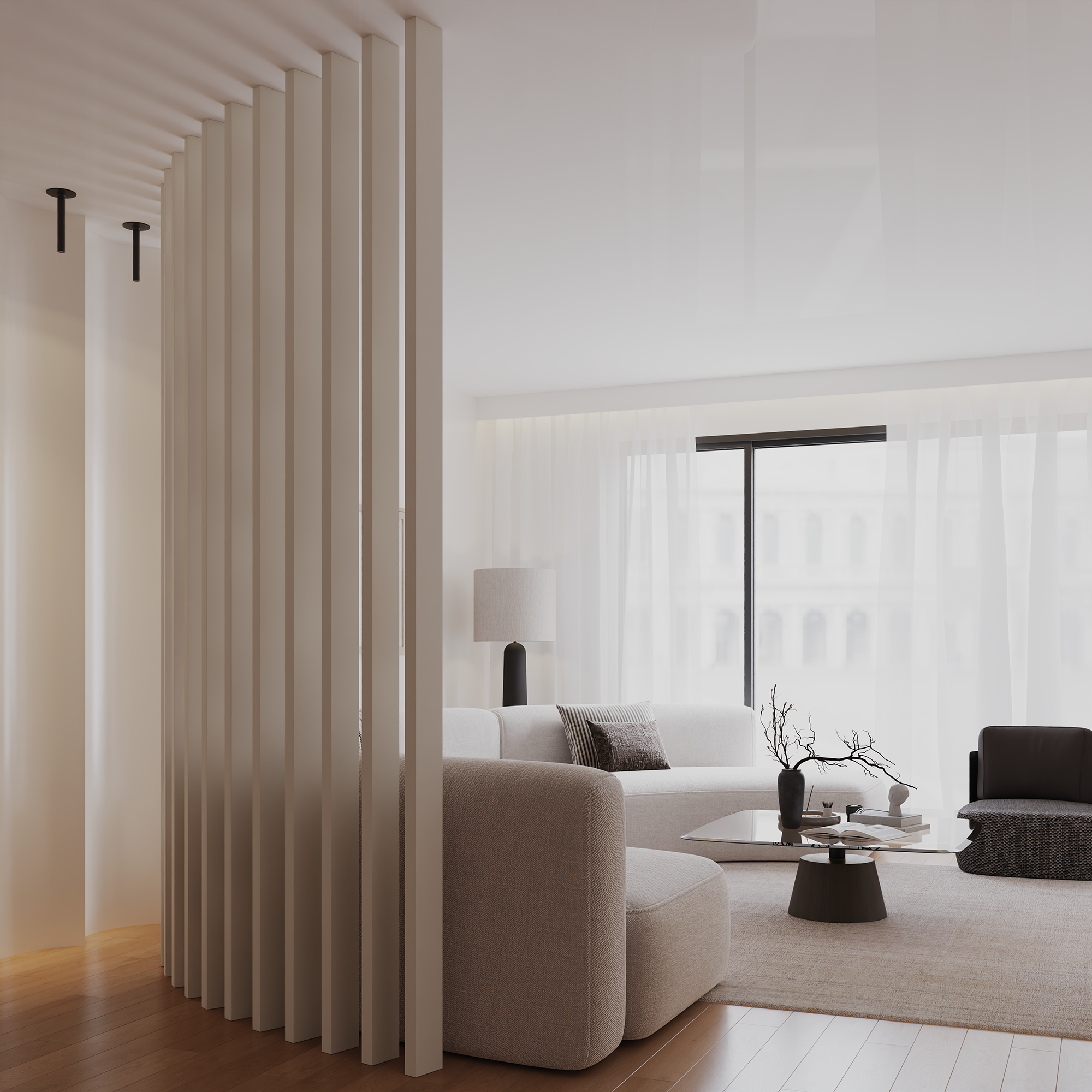 Roomdivider 300cm - Beige