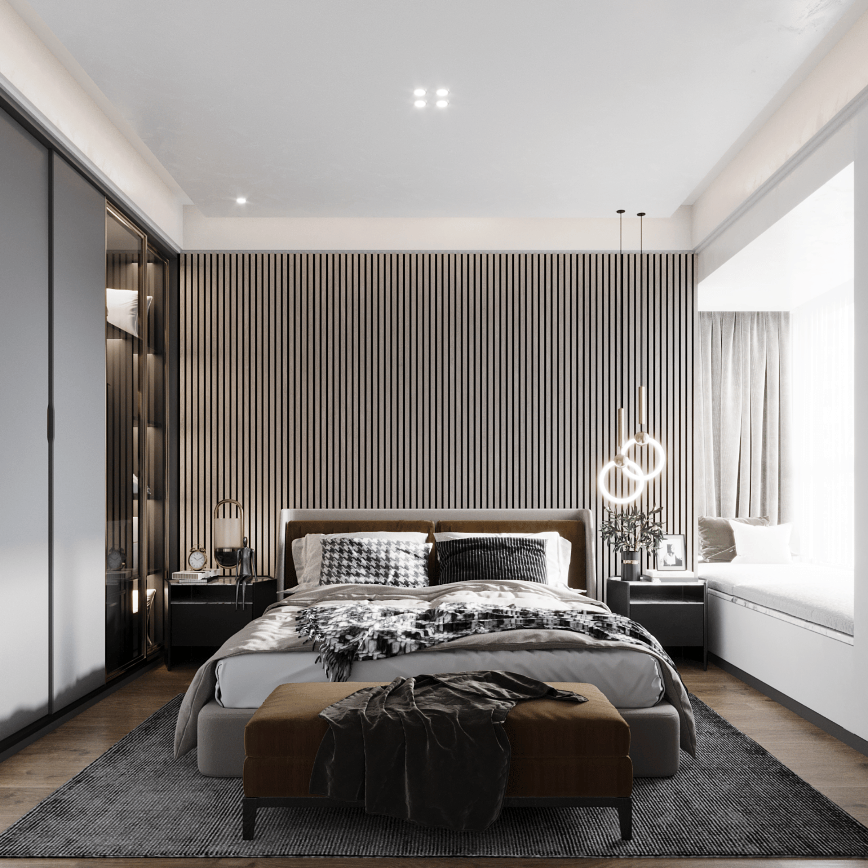 Wandpaneel 280 cm – Standard – Graue Eiche
