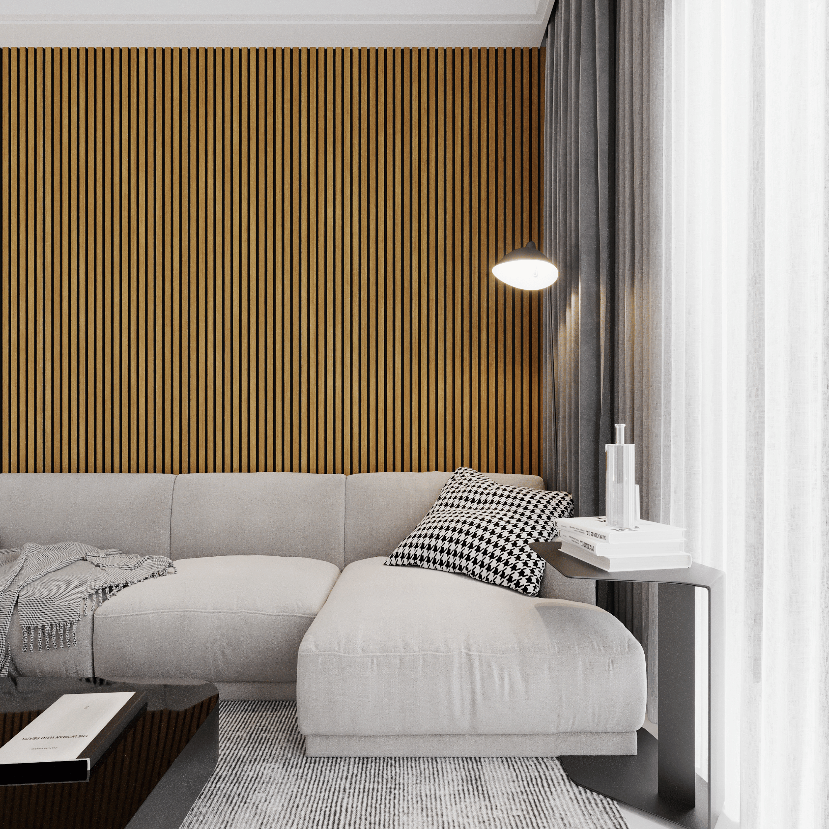 Panneau mural 280cm - Standard - Chêne rustique