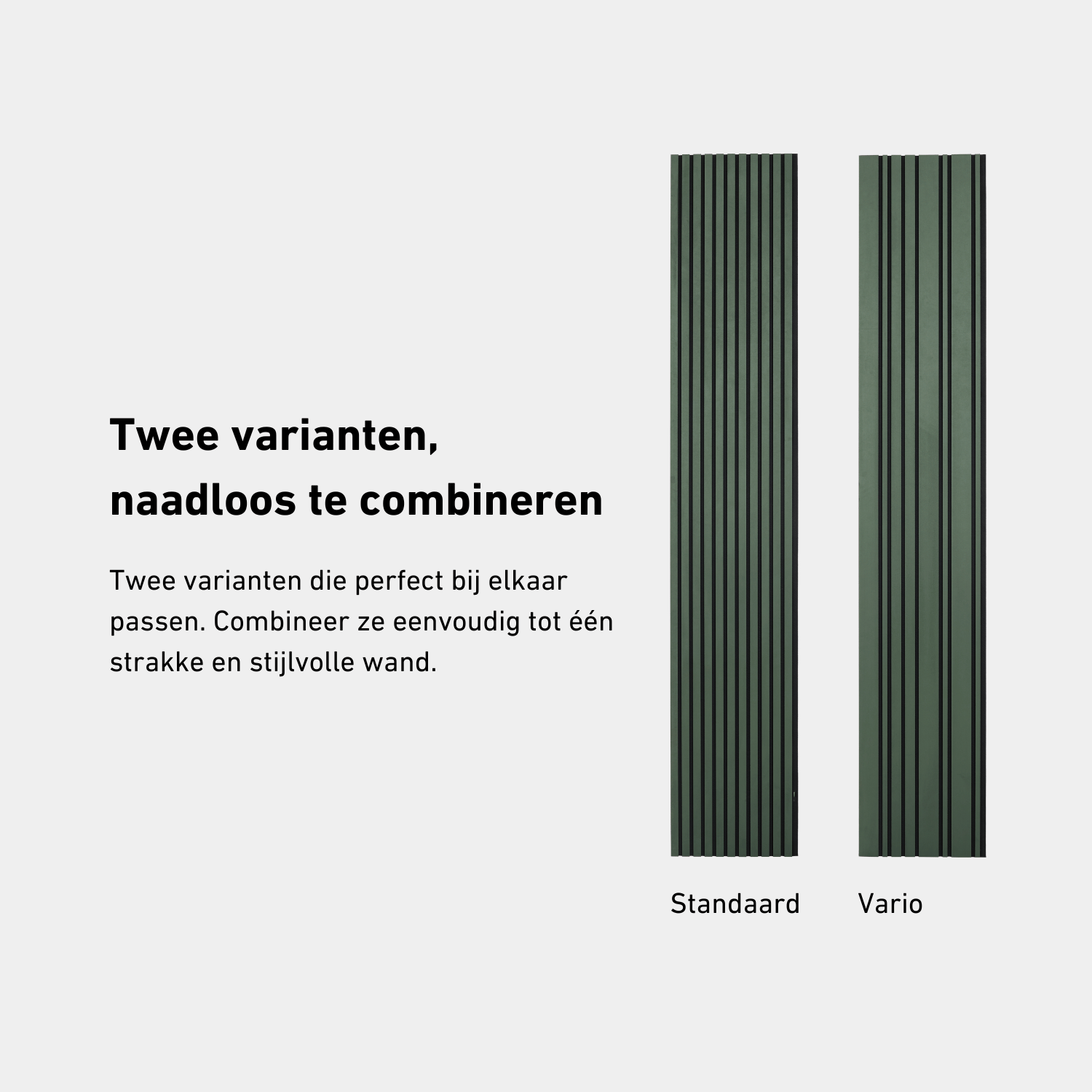 Akoestisch wandpaneel 280cm - Standaard - Suede - Olives