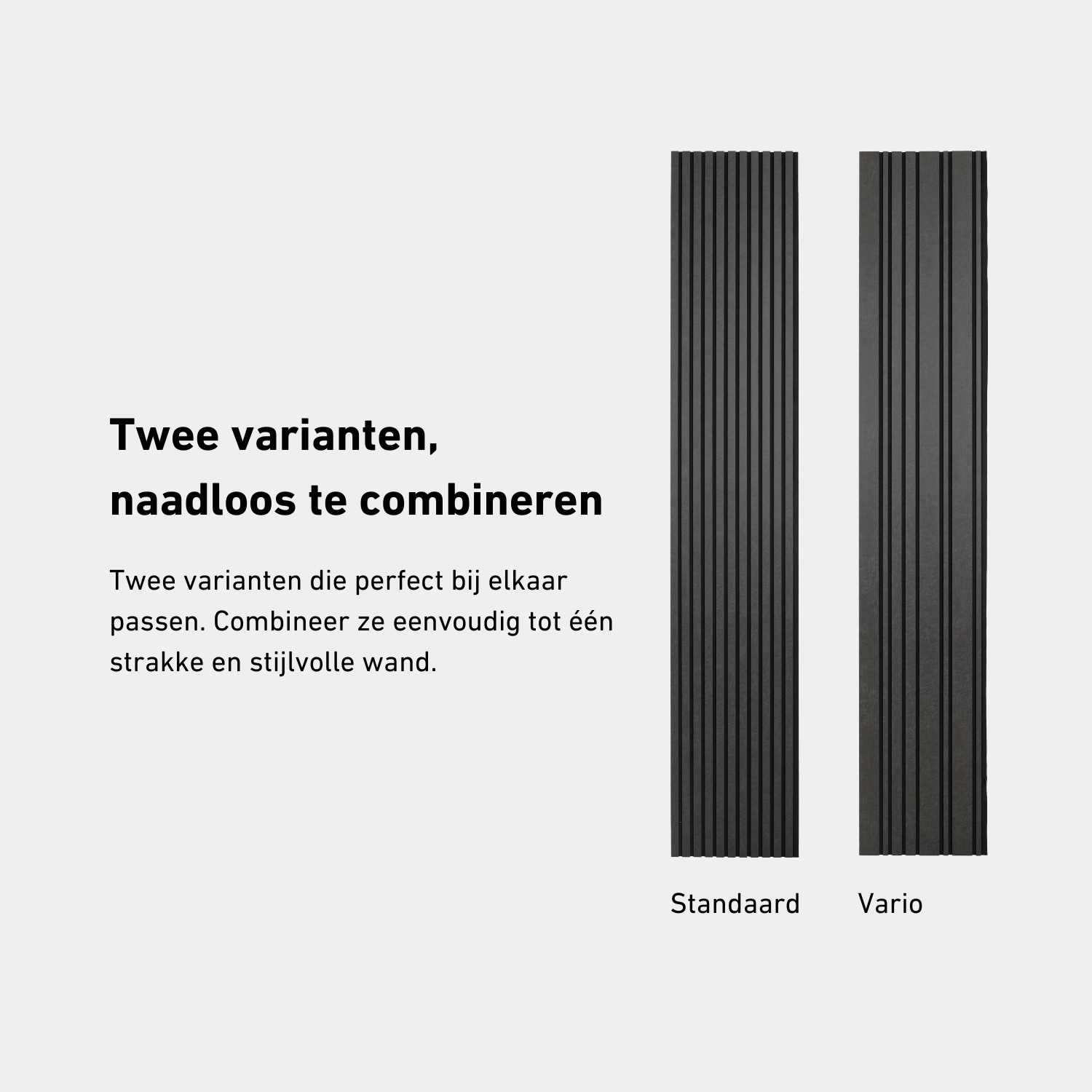 Panneau mural acoustique 280 cm - Vario - Cuir - Gris foncé