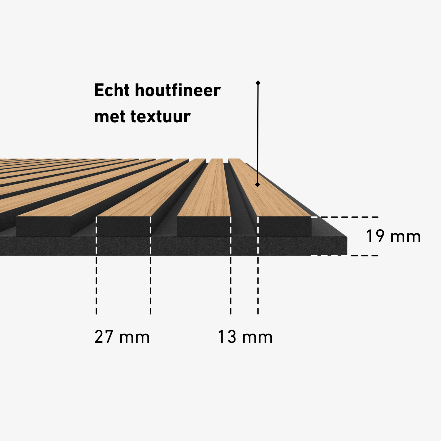 Wandpaneel 280 cm – Standard – Rustikale Eiche