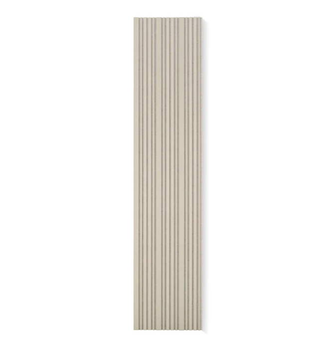 Akoestisch wandpaneel 260cm · 3-zijdig Linnen · Greige Special