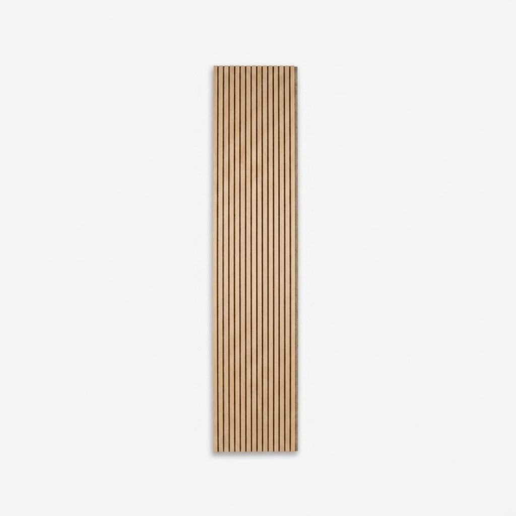 Wandpaneel 280cm - Standaard - Licht eiken met Donker beige vilt - Japandi
