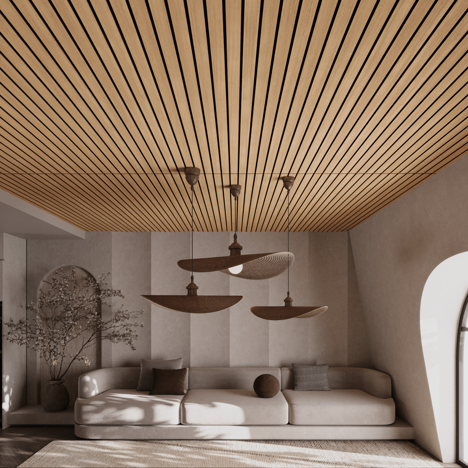 Wandpaneel 280cm - Breed - Rustiek eiken