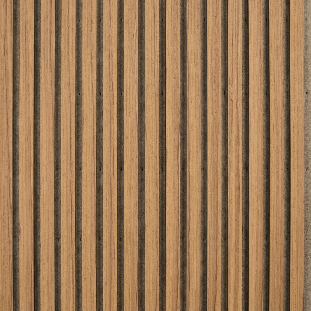 Wandpaneel 280cm - Standaard - Rustiek eiken met Donker beige vilt - Japandi