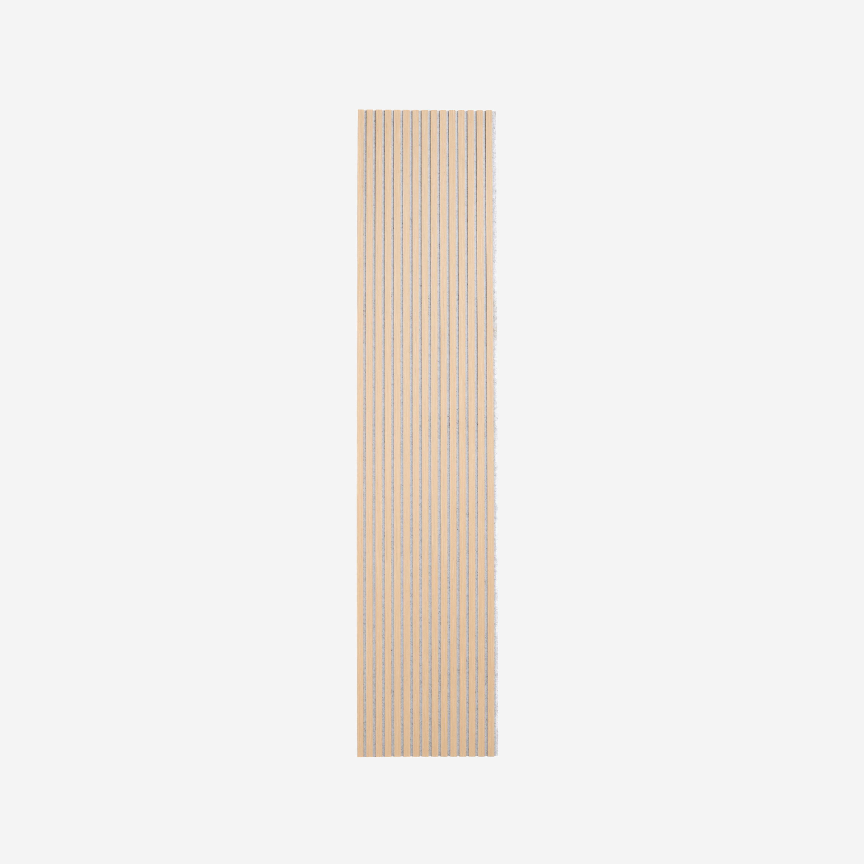 Wandpaneel 280cm - Standaard - Licht eiken met grijs vilt