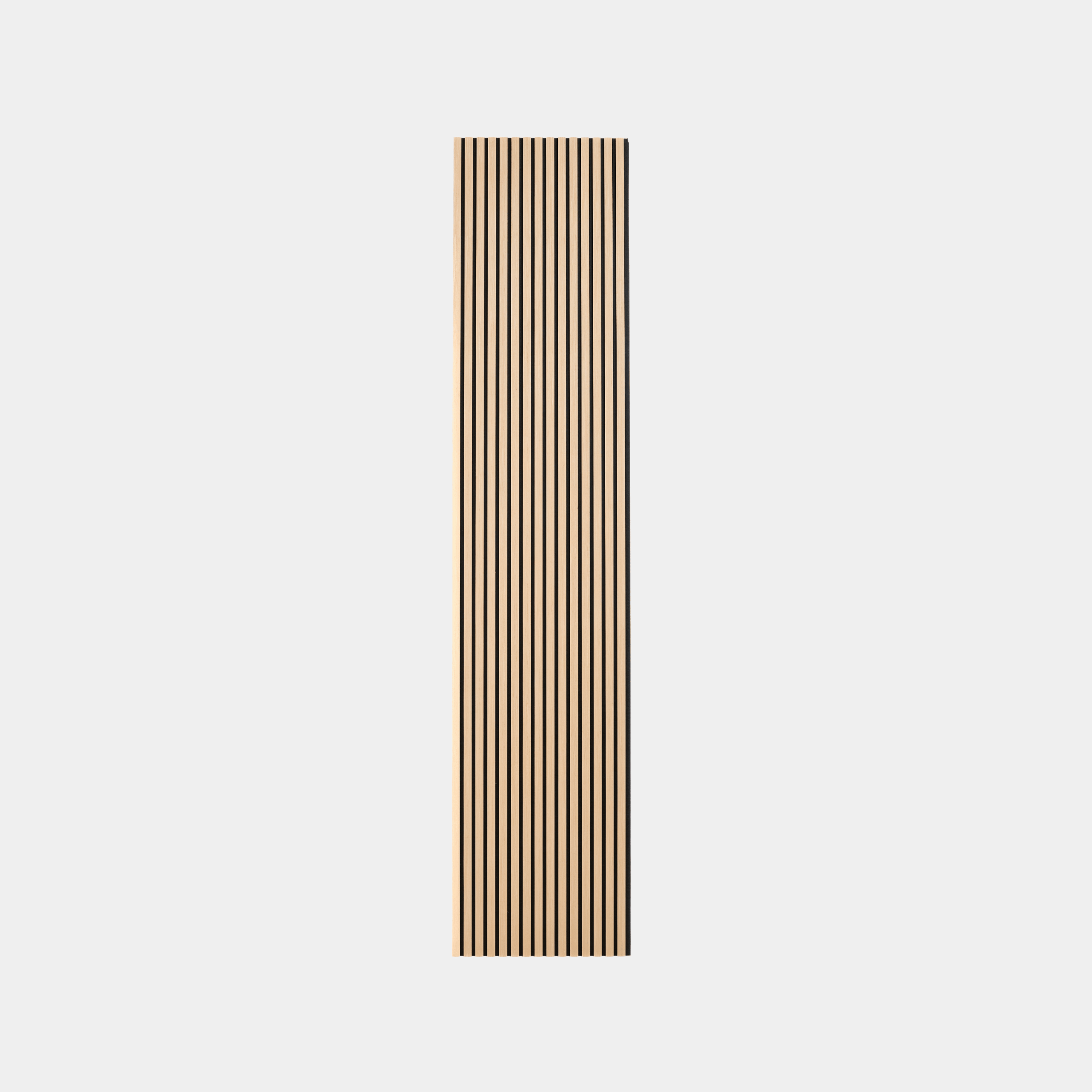 Wandpaneel 280cm - Standaard - Licht eiken met zwart vilt
