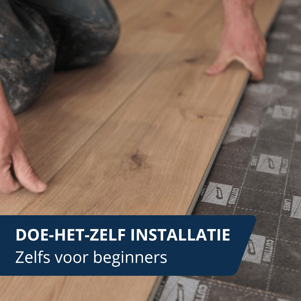 Klik PVC met geïntegreerde ondervloer - Fläming eiken - Visgraat