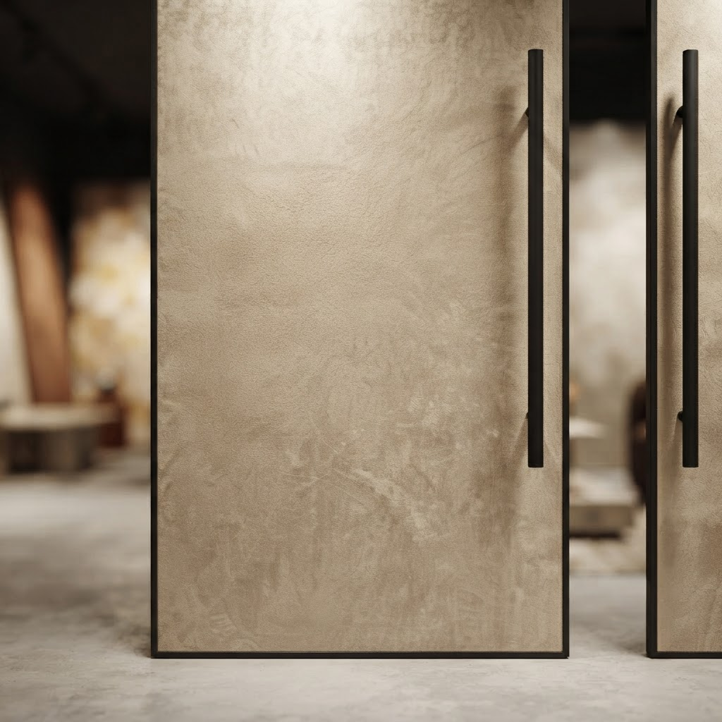 Suede Full wandpaneel 280×122cm · Beige